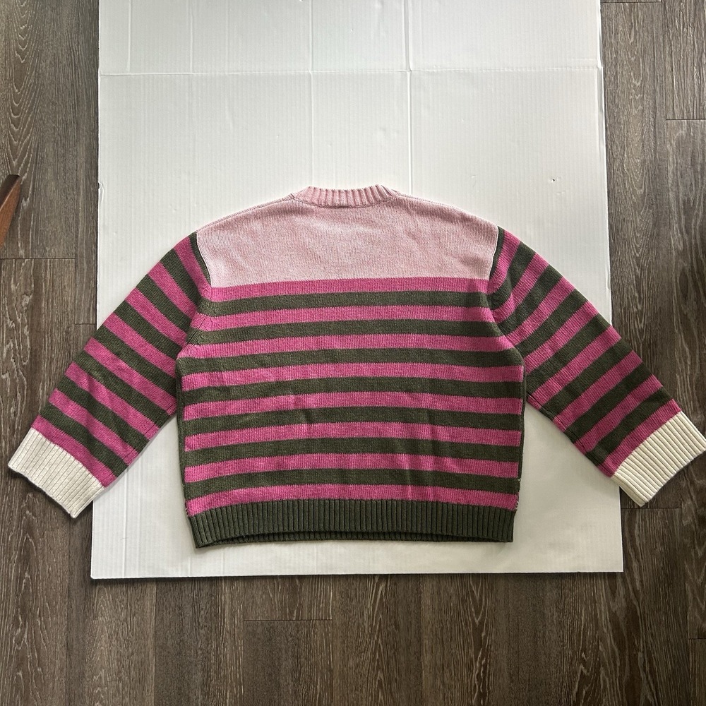 Zaket & Plover Fairisle Jumper Striped Knit Sweater Eclectic Cottagecore - Picture 2 of 6